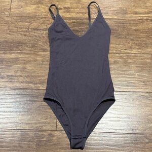 Talula brownish greyish xxs snap bottom bodysuit